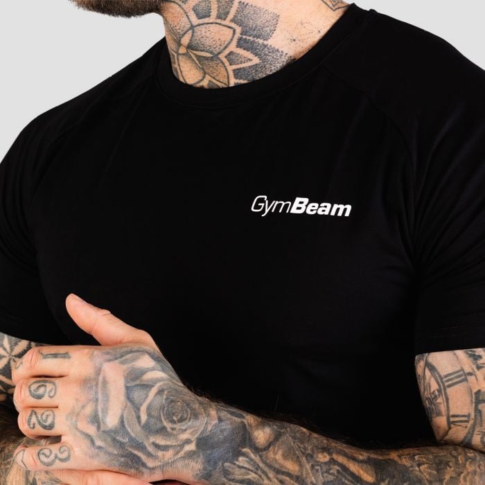 Εφαρμοστό T-Shirt TRN Black - GymBeam S