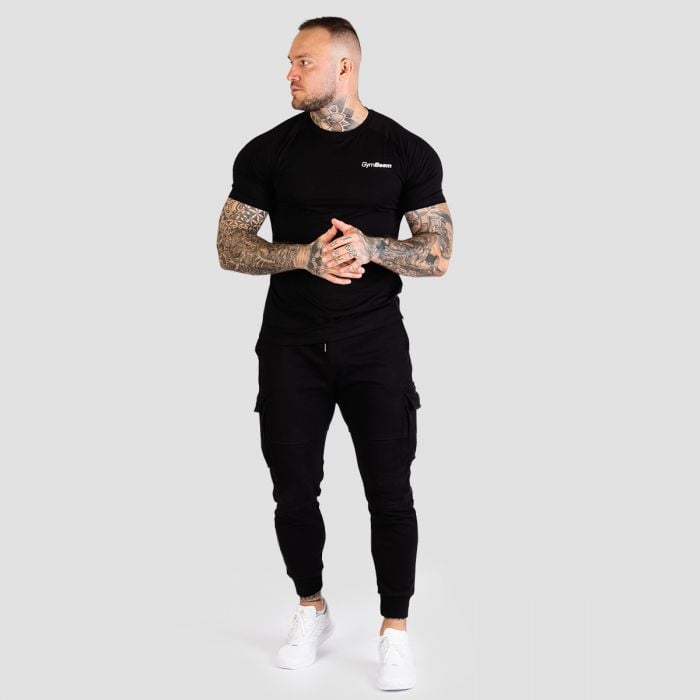 Ανδρικό Παντελόνι TRN Joggers Black - GymBeam L