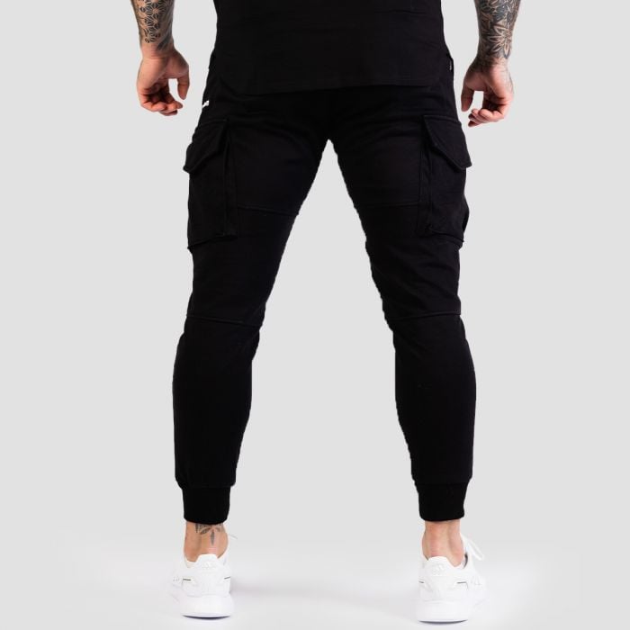 Ανδρικό Παντελόνι TRN Joggers Black - GymBeam L