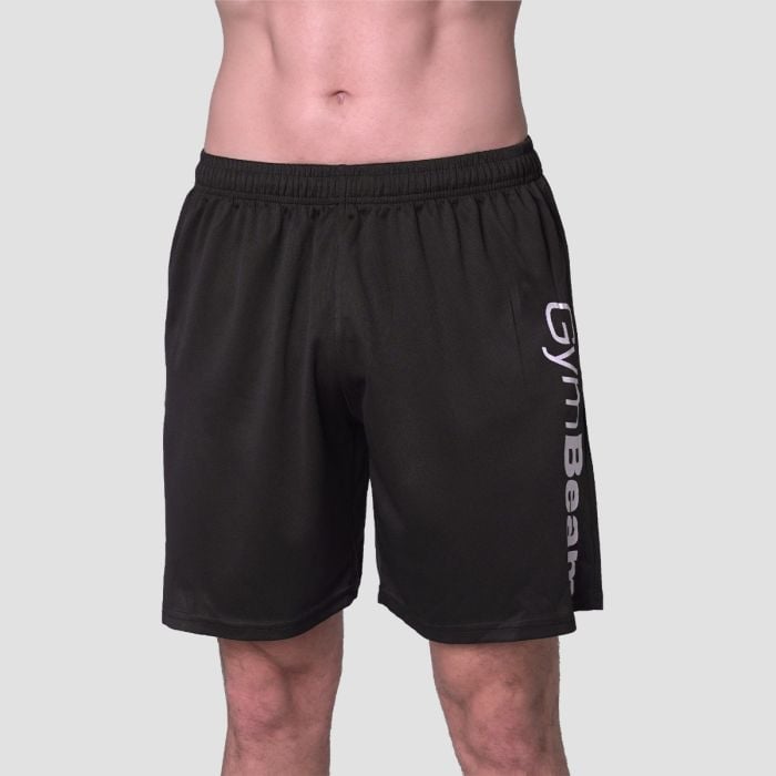 Mesh Shorts Essence Black - GymBeam L