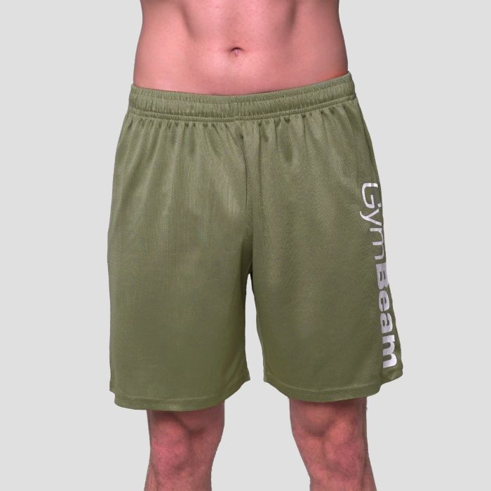 Mesh Shorts Essence Green - GymBeam XL