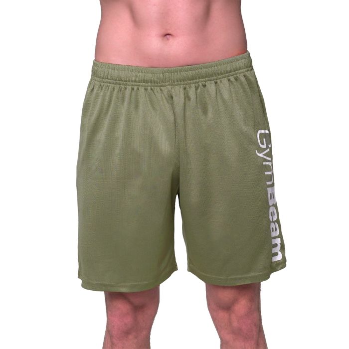Mesh Shorts Essence Green - GymBeam XL