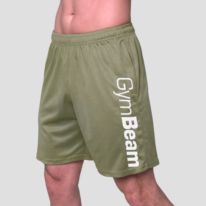 Mesh Shorts Essence Green - GymBeam XL