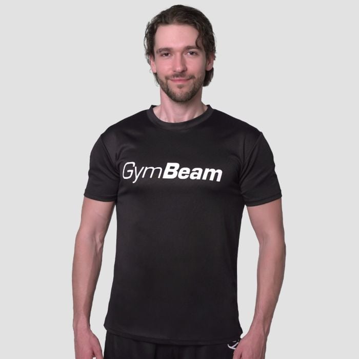 Mesh T-shirt Essence Black - GymBeam L