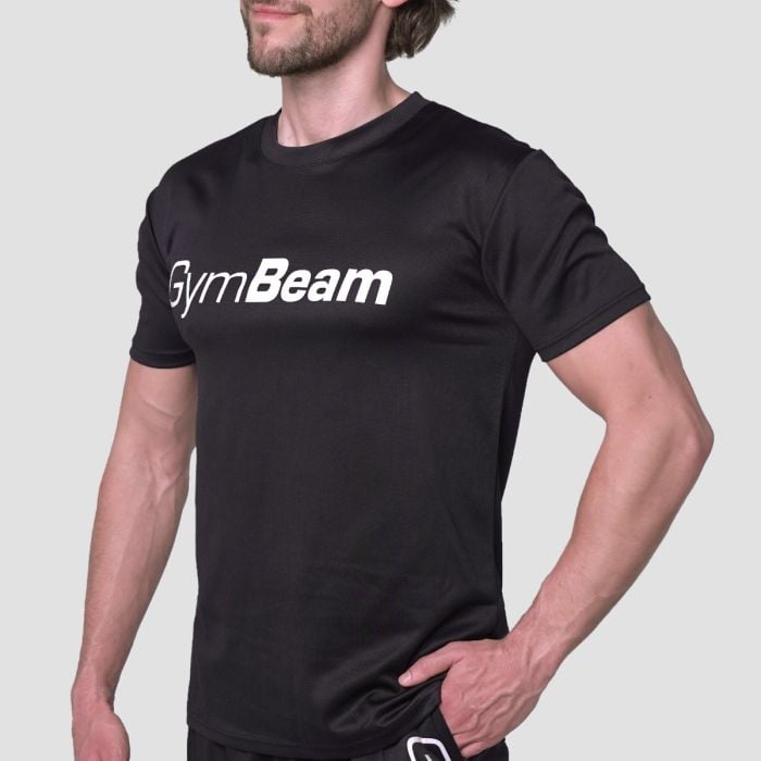 Mesh T-shirt Essence Black - GymBeam L