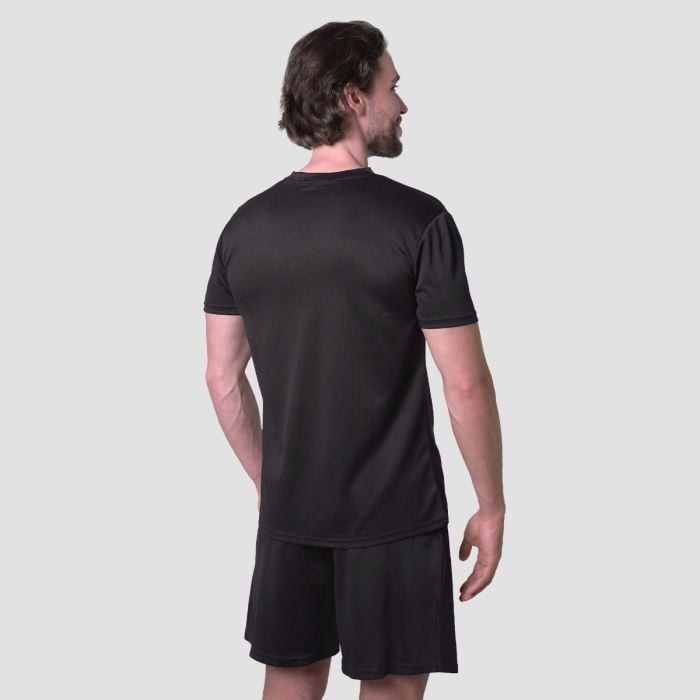 Mesh T-shirt Essence Black - GymBeam L
