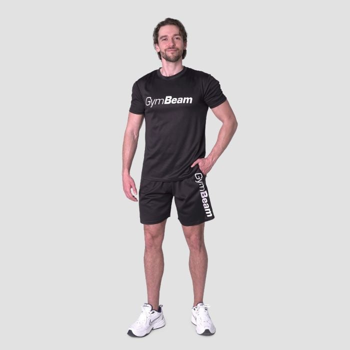Mesh T-shirt Essence Black - GymBeam L