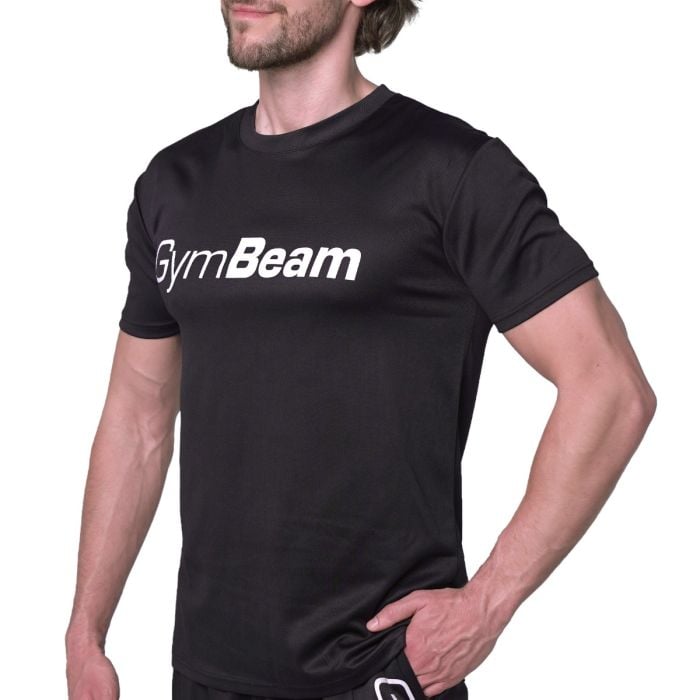 Mesh T-shirt Essence Black - GymBeam L