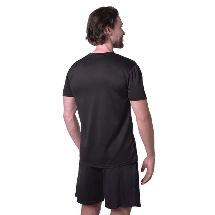 Mesh T-shirt Essence Black - GymBeam L