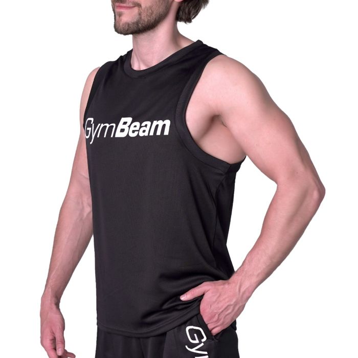 Mesh Tank Top Essence Black - GymBeam XL