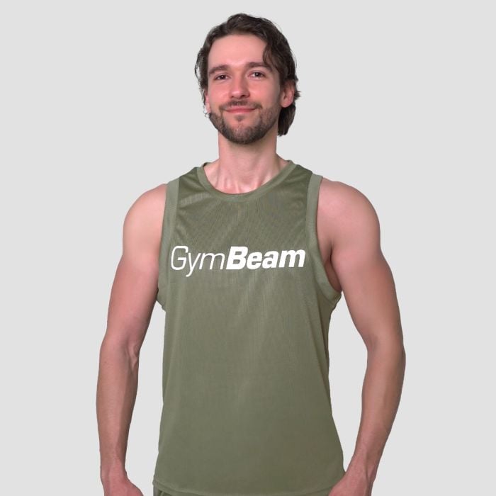 Mesh Tank Top Essence Green - GymBeam L