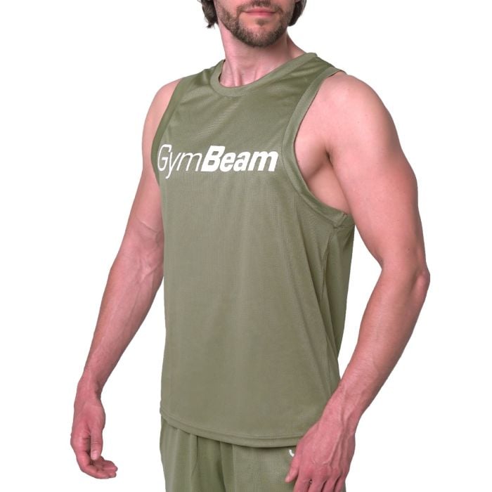 Mesh Tank Top Essence Green - GymBeam L