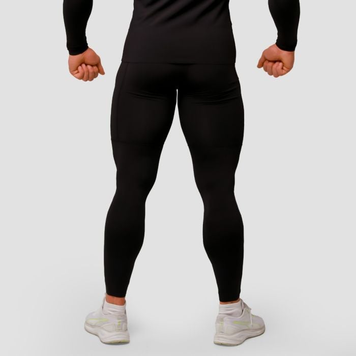 Mid Compression Leggings Black - GymBeam XXL