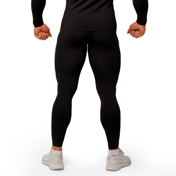 Mid Compression Leggings Black - GymBeam XXL