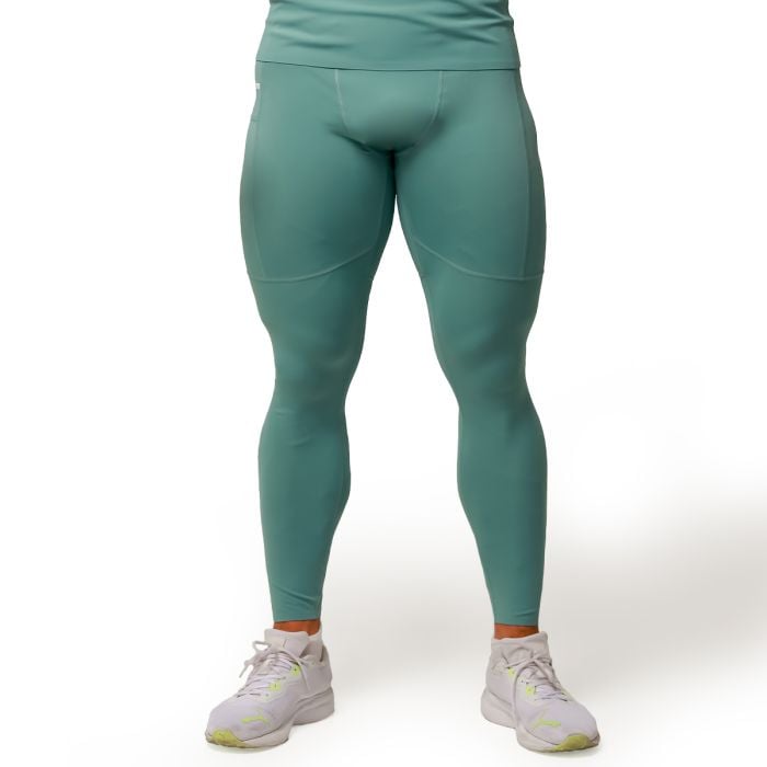 Mid Compression Leggings Blue - GymBeam XL