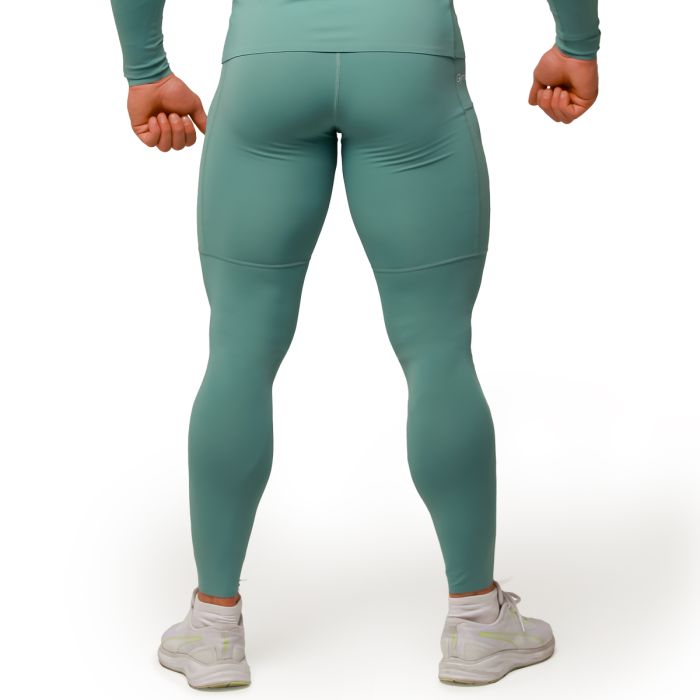 Mid Compression Leggings Blue - GymBeam XL