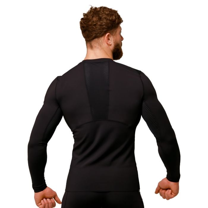 Mid Compression Long Sleeve T-Shirt Black- GymBeam L