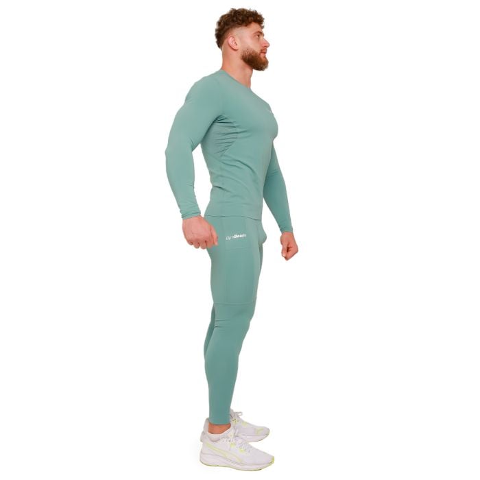 Μακρυμάνικη μπλούζα High Compression Blue- GymBeam XL