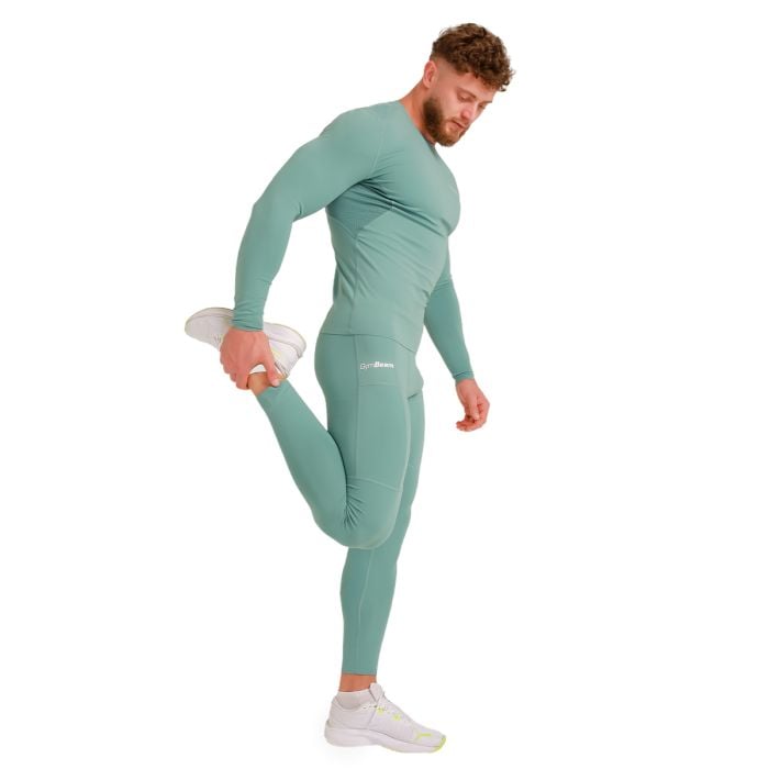 Μακρυμάνικη μπλούζα High Compression Blue- GymBeam XL