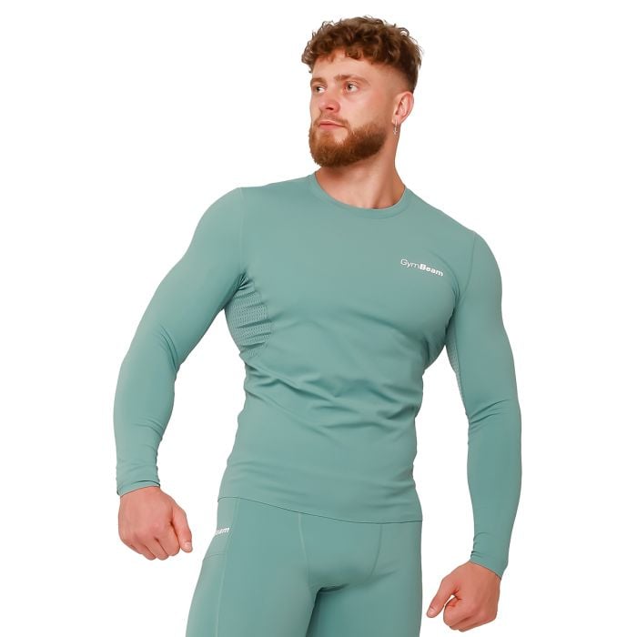 Μακρυμάνικη μπλούζα High Compression Blue- GymBeam XL