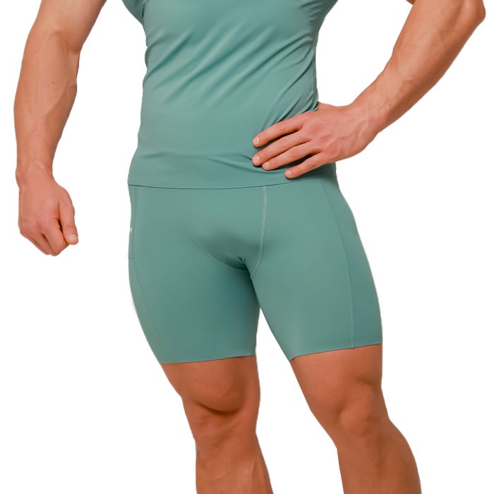 Mid Compression Shorts Blue - GymBeam XXL