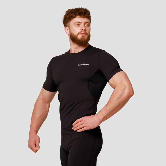 Mid Compression T-Shirt Black - GymBeam M