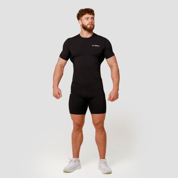 Mid Compression T-Shirt Black - GymBeam M