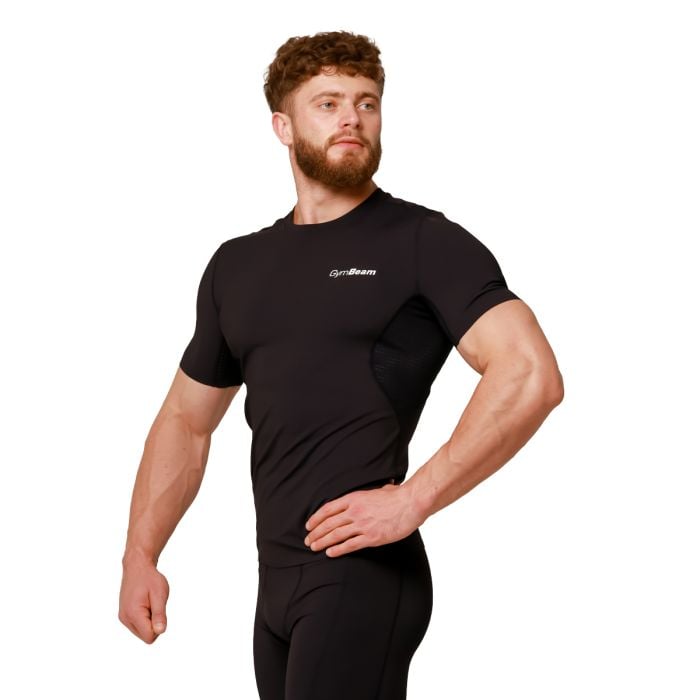 Mid Compression T-Shirt Black - GymBeam M