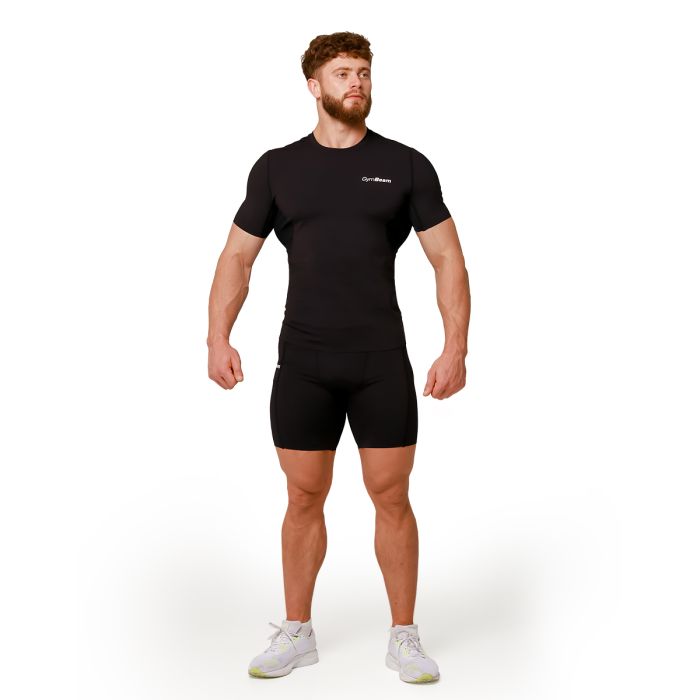 Mid Compression T-Shirt Black - GymBeam M
