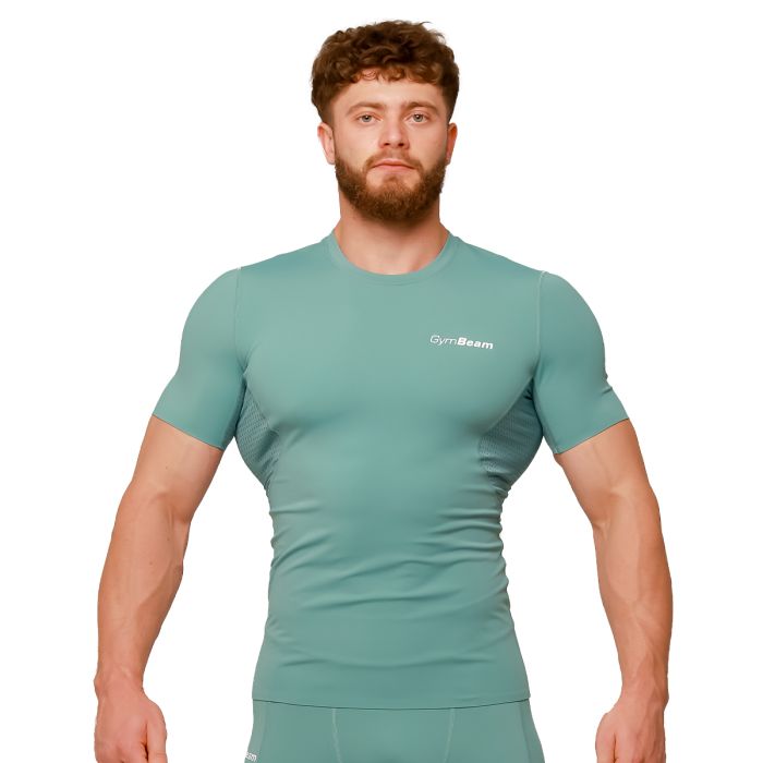 Mid Compression T-Shirt Blue - GymBeam L