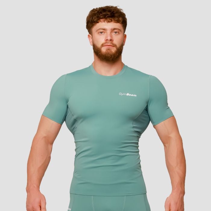Mid Compression T-Shirt Blue - GymBeam L