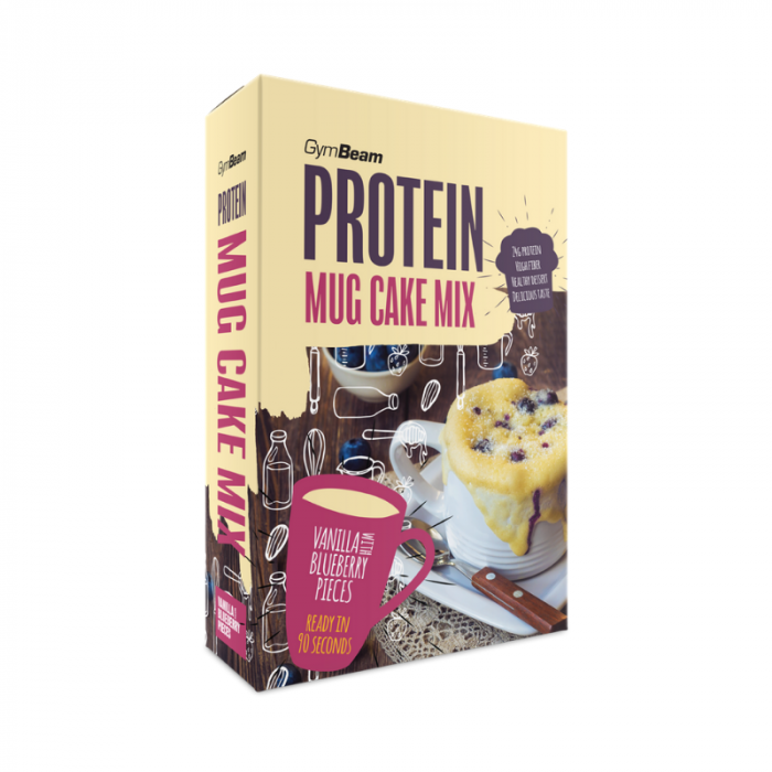 Πρωτεϊνικό Mug Cake Mix 500 g - GymBeam Σοκολάτα - Τσιπς Σοκολάτας
