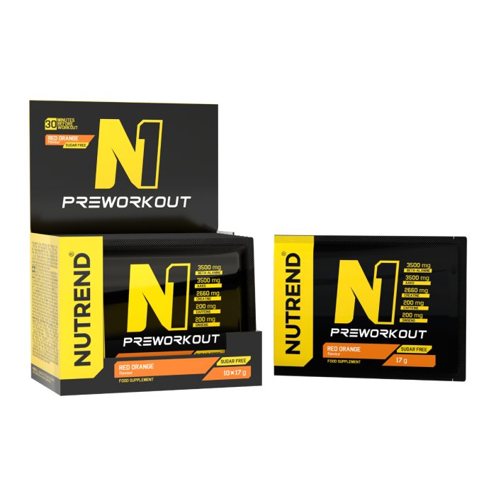 N1 Pre-Workout - Nutrend 10 x 17 g - Γκρέιπφρουτ