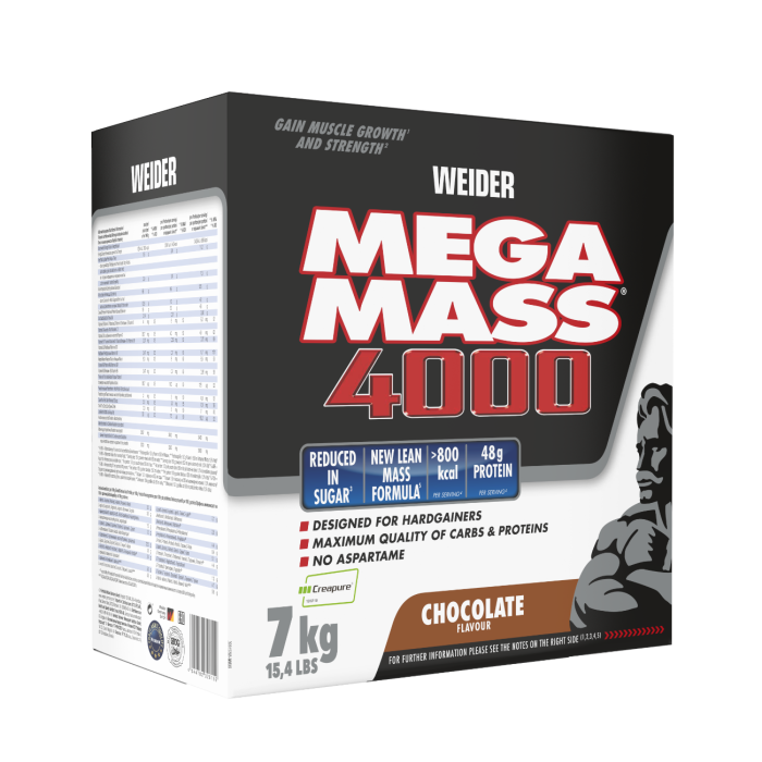 Gainer Giant Mega Mass 4000 - Weider 7000 g - Βανίλια
