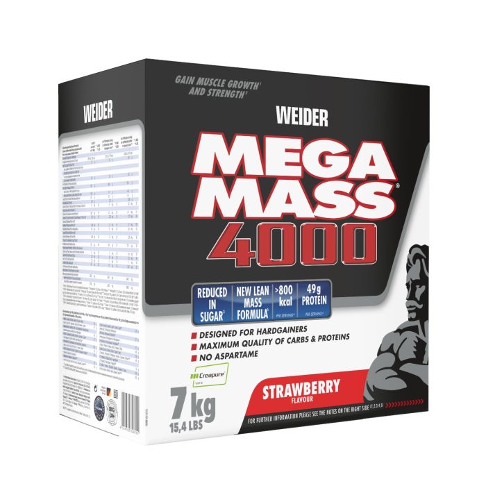 Gainer Giant Mega Mass 4000 - Weider 7000 g - Βανίλια