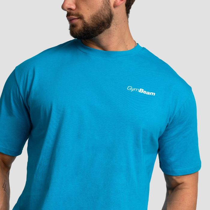 Oversized Limitless T-shirt Aquamarine - GymBeam XXL