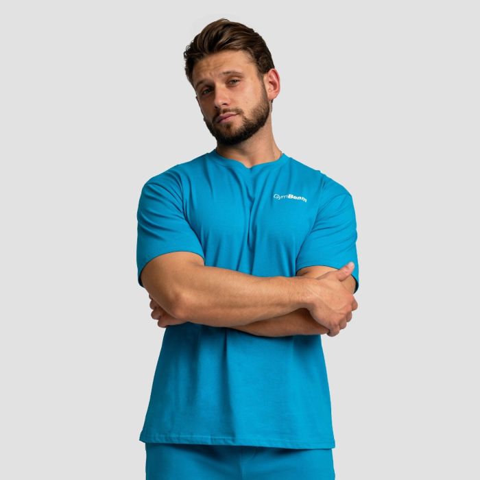 Oversized Limitless T-shirt Aquamarine - GymBeam XXL