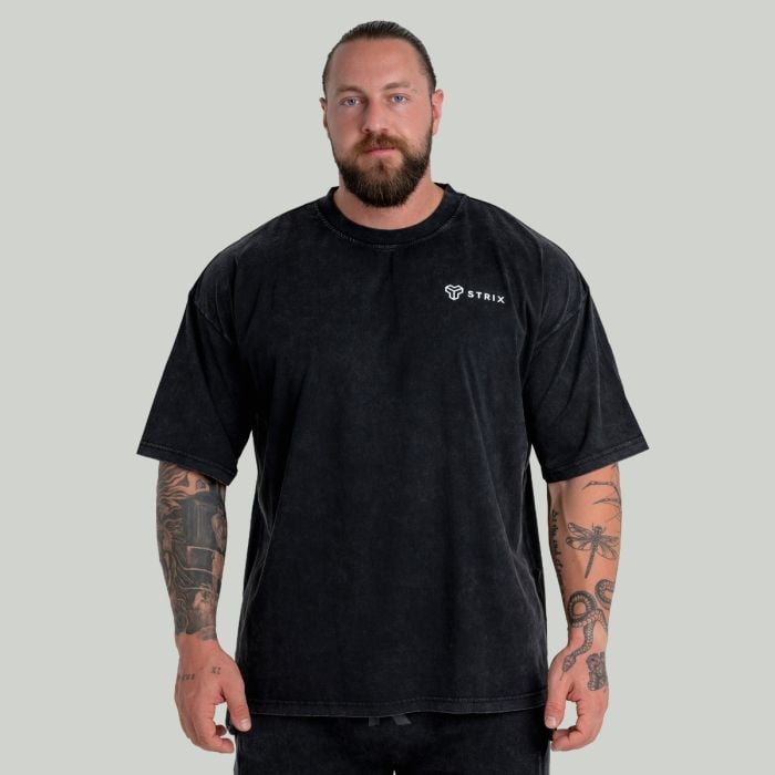 Oversized Tee Washed Black - STRIX XL