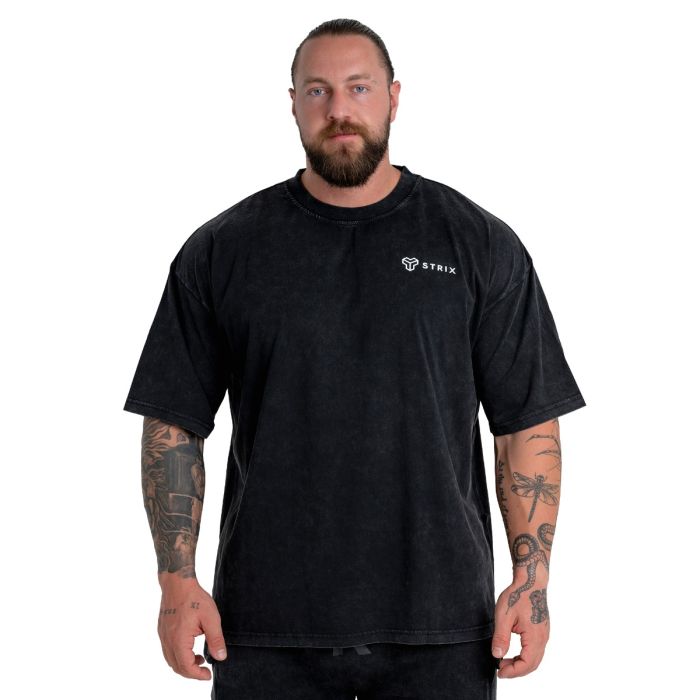 Oversized Tee Washed Black - STRIX XL