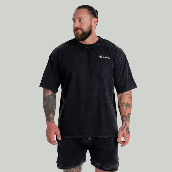 Oversized Tee Washed Black - STRIX XL