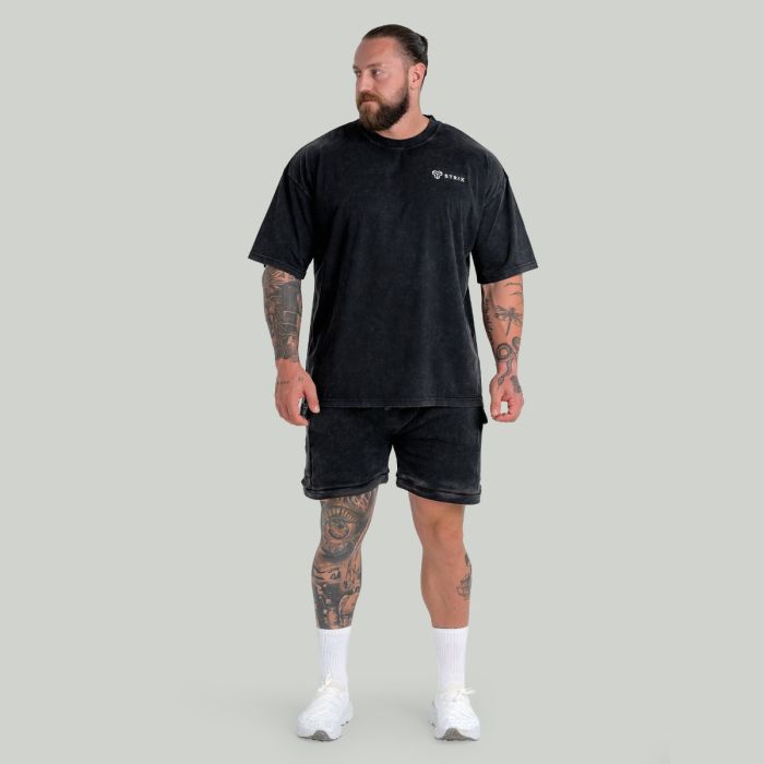 Oversized Tee Washed Black - STRIX XL