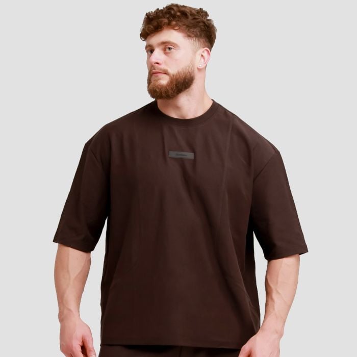 Unstoppable Oversized T-Shirt Brown - GymBeam XXL