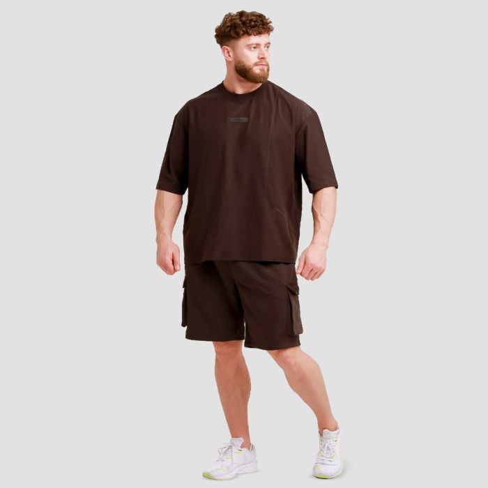 Unstoppable Oversized T-Shirt Brown - GymBeam XXL