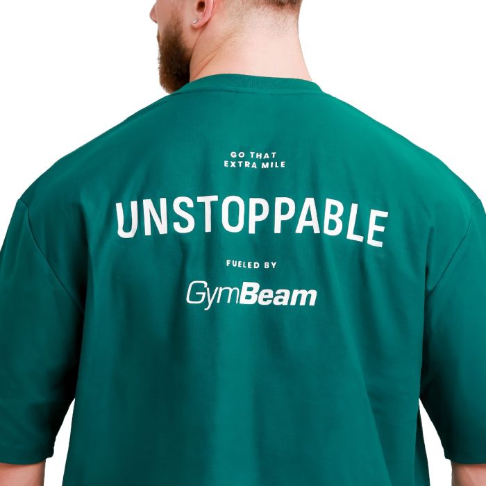 Unstoppable Oversized T-Shirt Green- GymBeam L