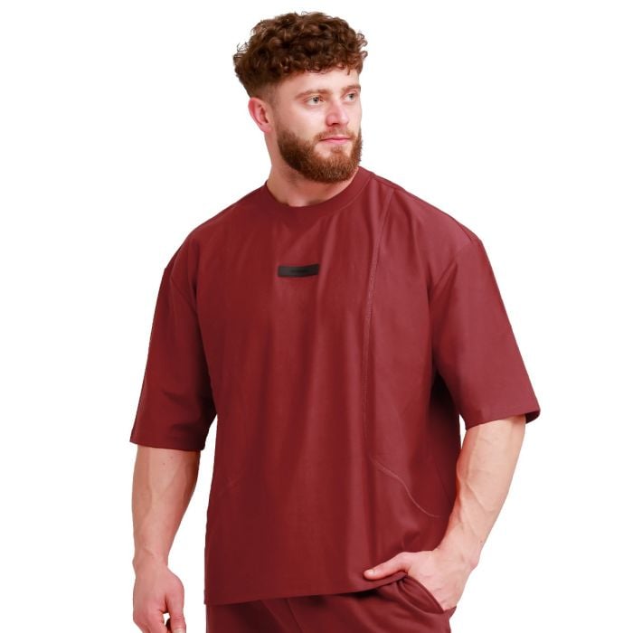 Unstoppable Oversized T-Shirt Red- GymBeam L