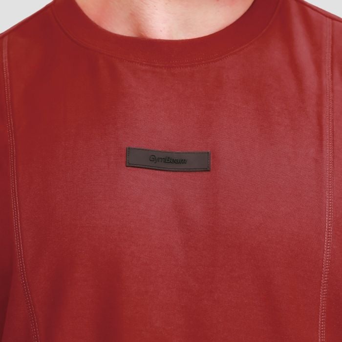 Unstoppable Oversized T-Shirt Red- GymBeam L