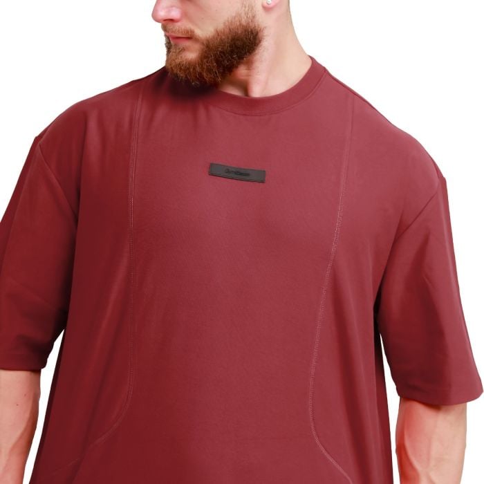 Unstoppable Oversized T-Shirt Red- GymBeam L