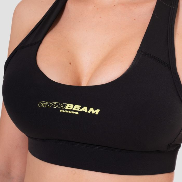 Pace Sports Bra Black - GymBeam S