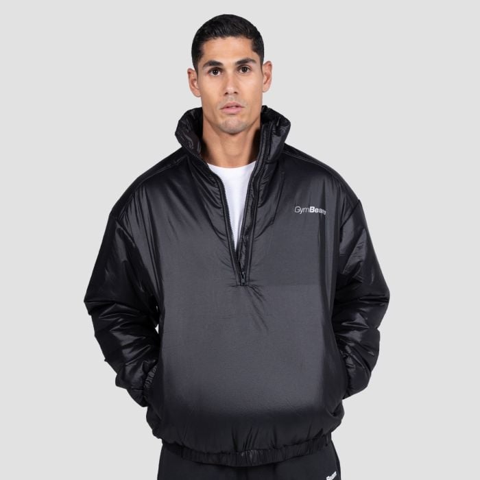 Prime 1/2 Zip Jacket Black - GymBeam XXL