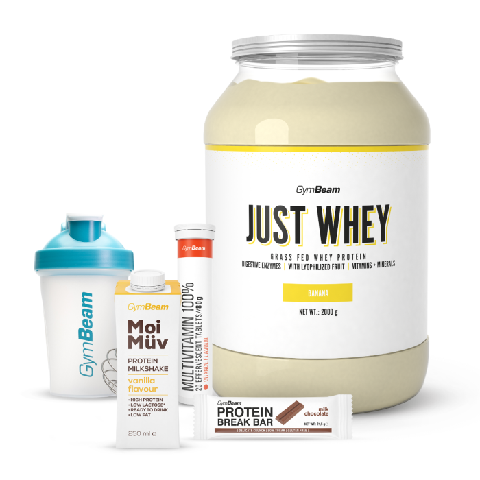 Just Whey Grass-Fed Πρωτεΐνη  – GymBeam 1000 g - Μιλκσεικ Σοκολάτας  - 00